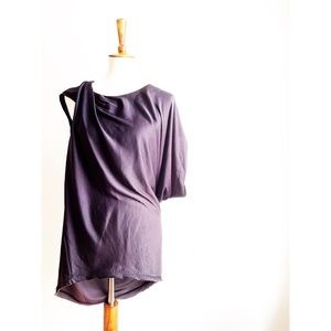 Gorgeous black asymmetrical  Helmut Lang blouse
